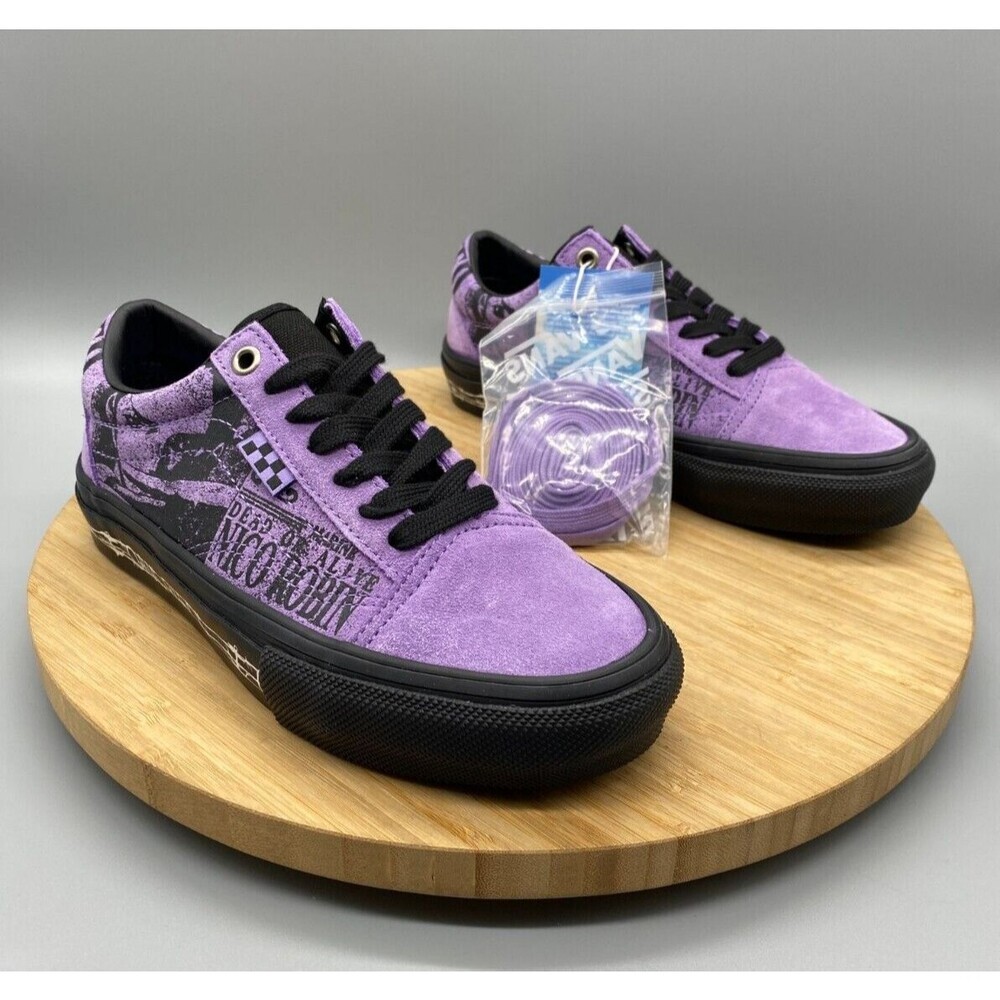 Vans Nico Robin One Piece Purple Shoes Anime GS Youth Boys 3.5 Girls 4.5 - Picture 2 of 16